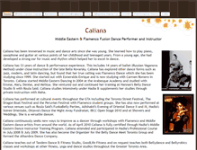 Tablet Screenshot of calianadances.com